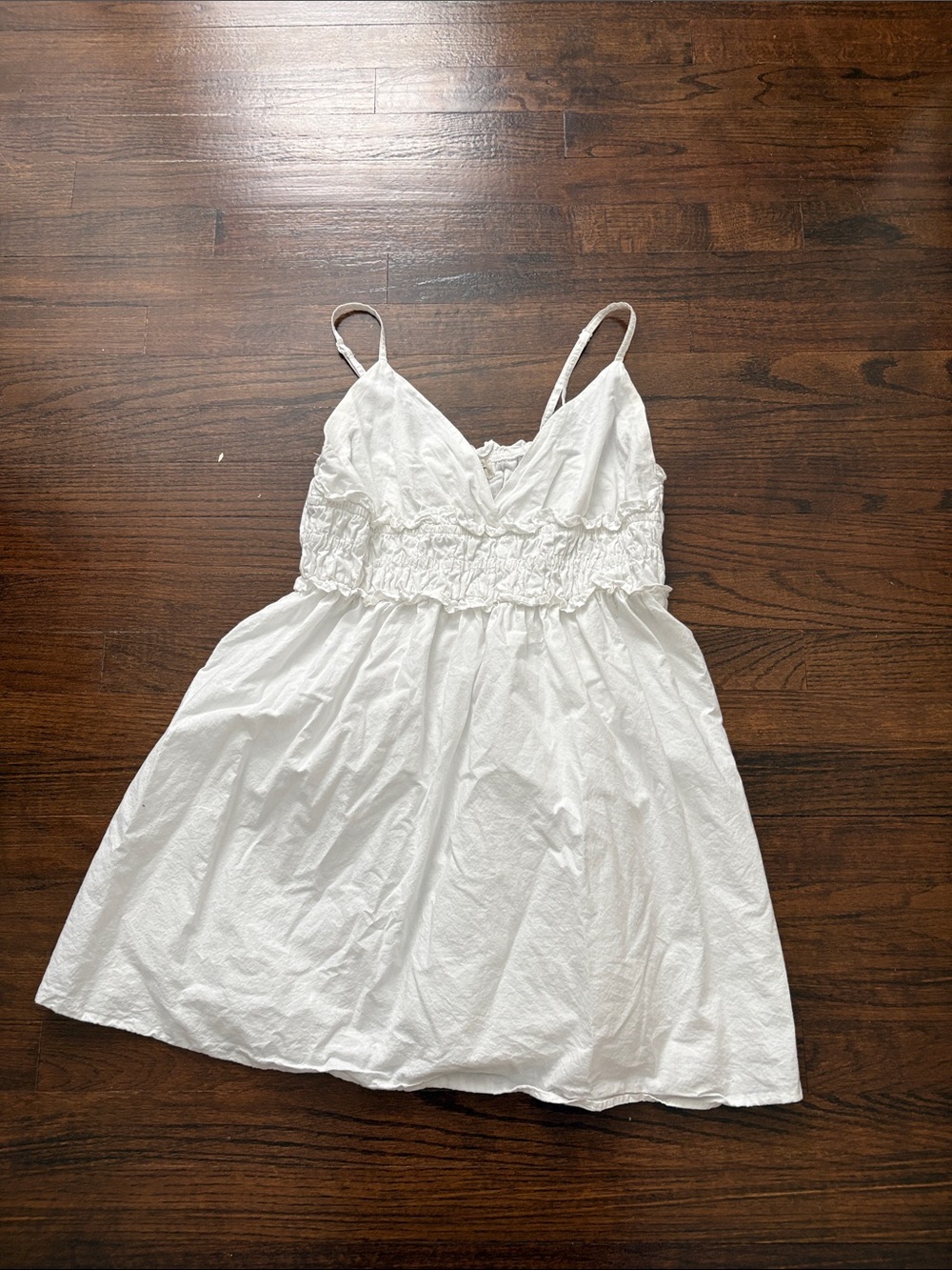 Jessica Simpson White Smocked Cami Dress